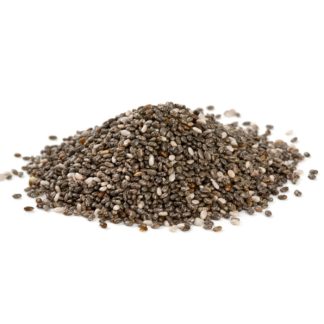 chia seeds isolated on white